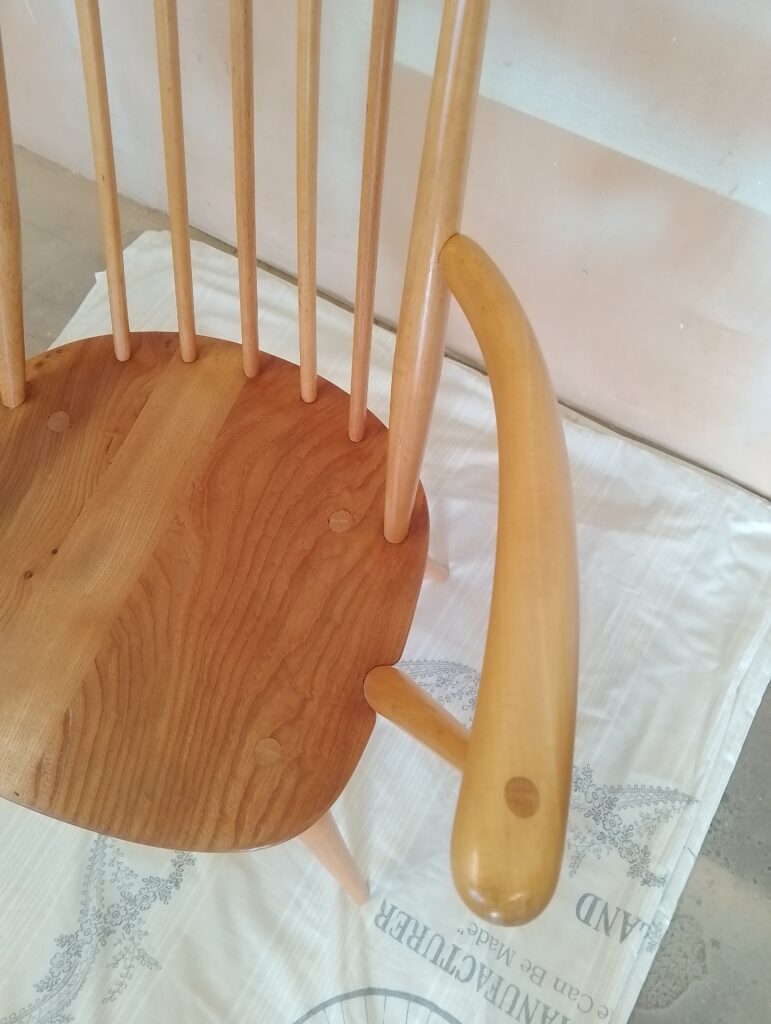 Detail of Ercol Goldsmith armchair 