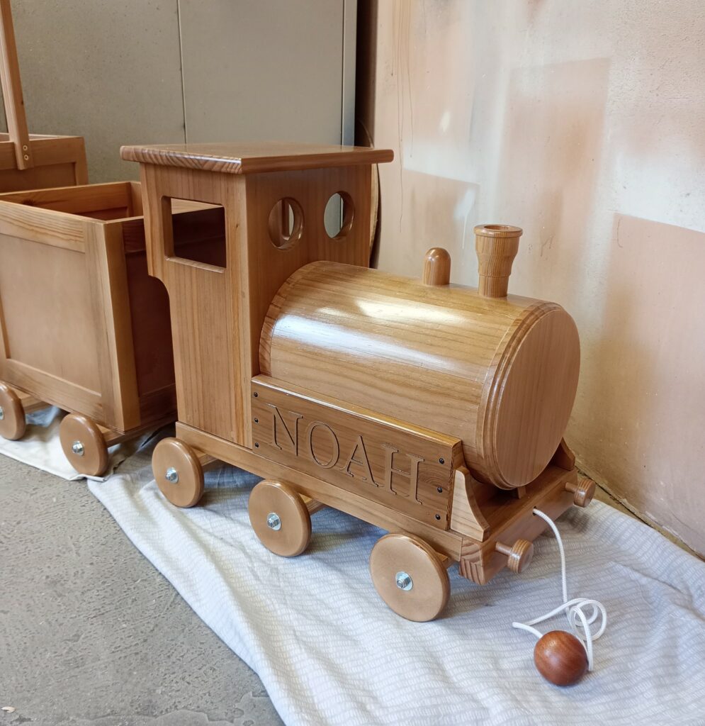 Wooden train engin